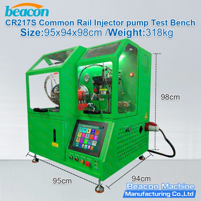 {BEACON MACHINE CR217S Banco de Pruebas Diesel Compacto para Inyectores y Bombas | Banco de Pruebas Common Rail de Alta Precisión}