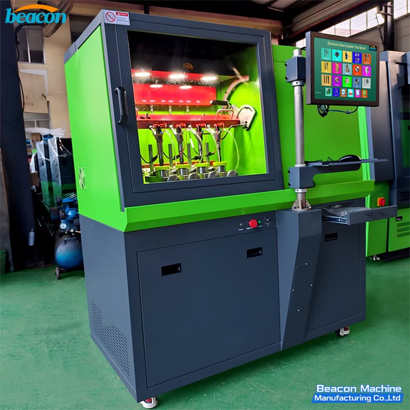 {BEACON MACHINE CR304 Banco de pruebas de inyectores common rail de 4 cilindros de alta gama | Banco de pruebas Common Rail Profesional}