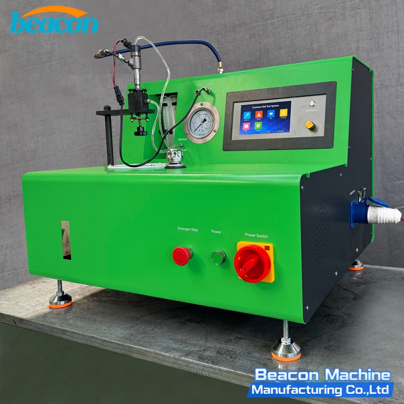 {BEACON MACHINE EPS100S Banco de pruebas de inyectores common rail de escritorio | Analizador de inyectores diesel profesional}