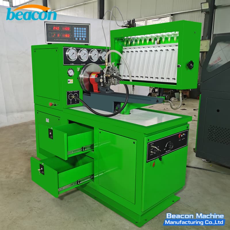 {12PSB-D Diesel Pump Test Bench With Tool Storage Mechanical Fuel Pump Tester}