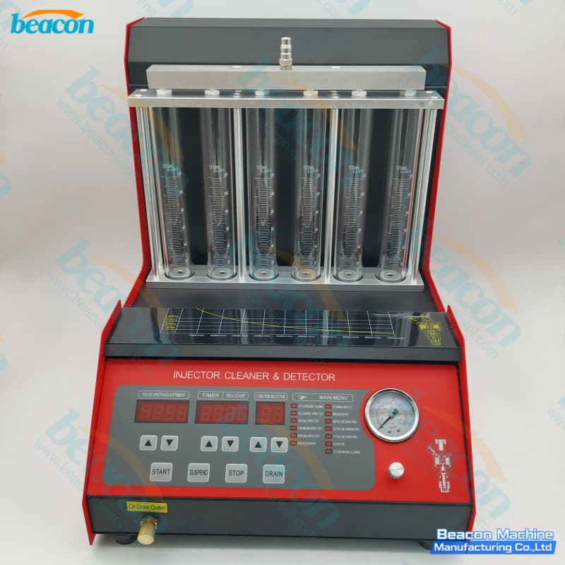 {BC-6C 6 Cylinder Automotive Fuel Injector Tester - Petrol Injector Cleaner}