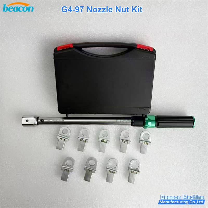 {BEACON MACHINE G4-97 Juego de llaves para tuerca de inyector common rail de alta precisión | Herramienta para inyectores diesel}