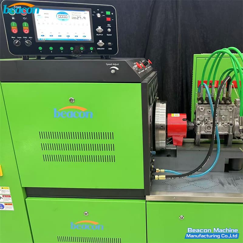 {BEACON MACHINE ES816 | Calibrador profesional para bombas de inyección mecánica | Banco de pruebas de bombas diesel}