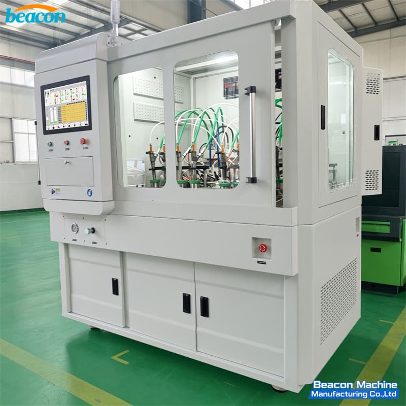 {Banco de prueba de durabilidad para 8 inyectores common rail simultáneos BC-NJ | Banco de prueba de inyectores diésel industrial | BEACON MACHINE}