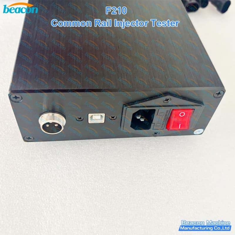 {F210 comprobador de inyectores common rail piezo y solenoide | BEACON MACHINE probador diésel USB Bosch Delphi Denso 0445110 Transit Hilux}
