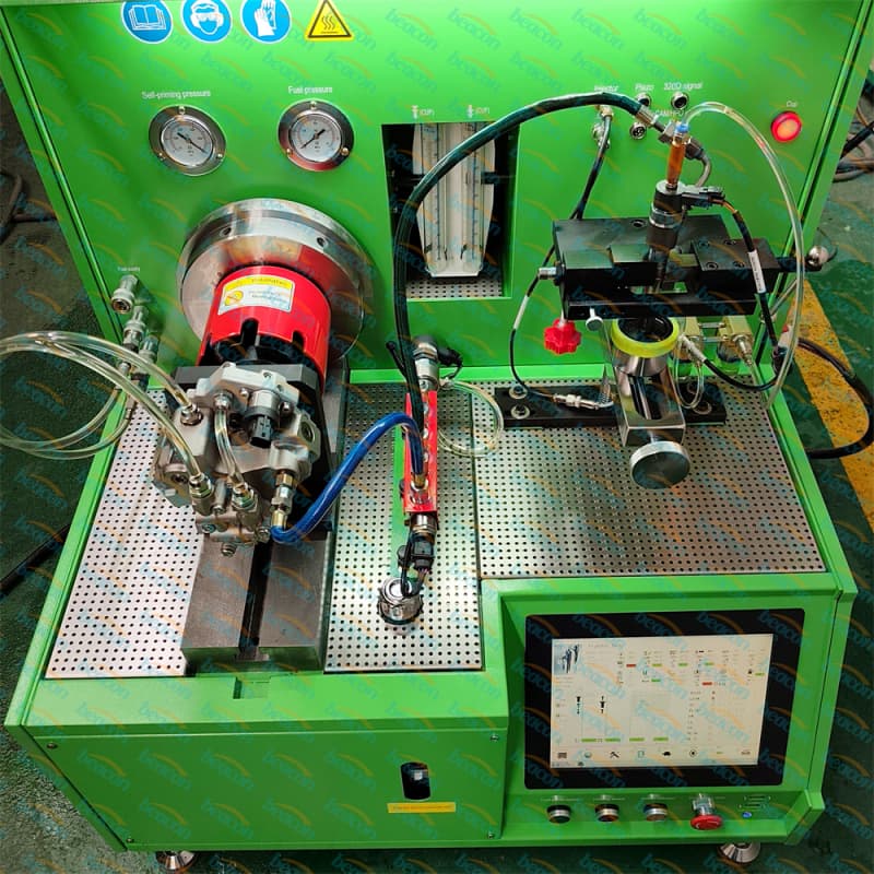 Área de trabajo de la consola de pruebas con detección dinámica de fugas Área de trabajo de la consola de pruebas con detección dinámica de fugas