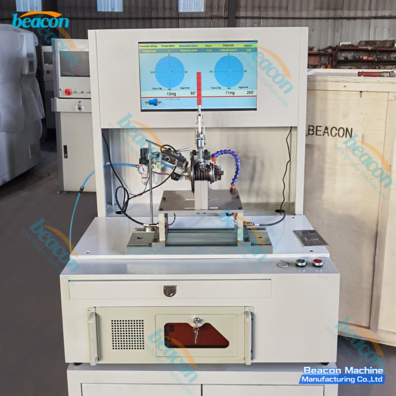 shaft balancing machine with cabinet