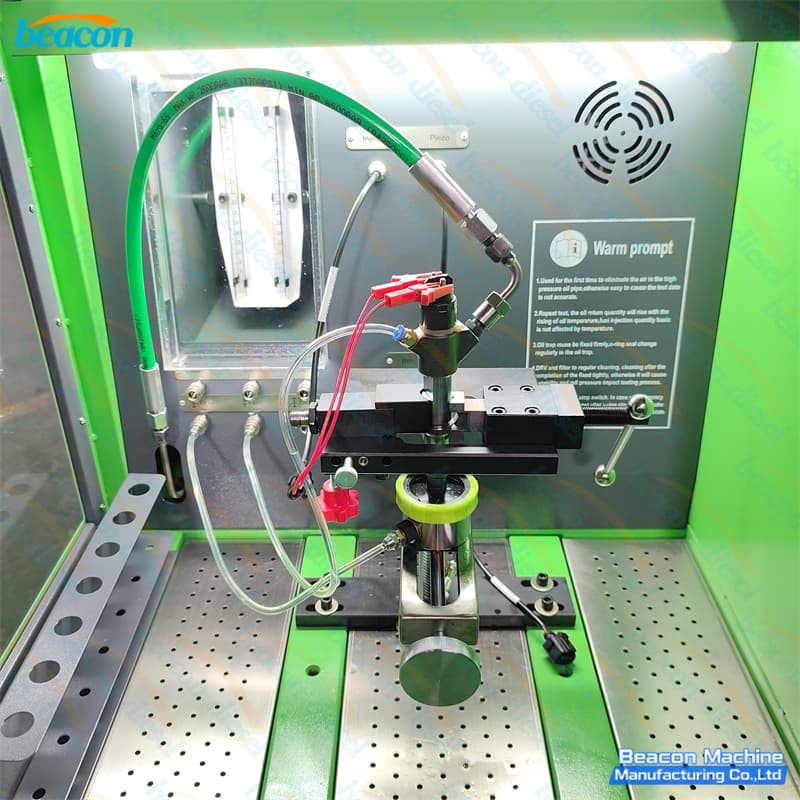 injector testing with flow cylinder
