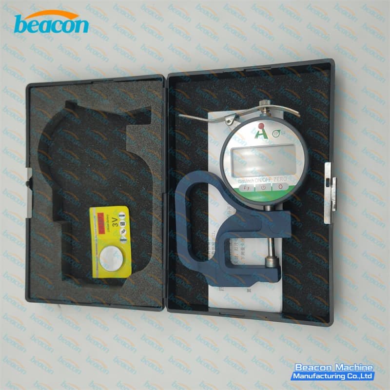 oil resistant thickness gauge for injectors