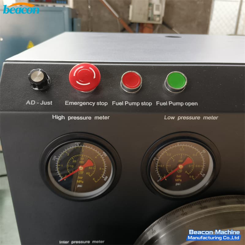 desktop diesel injection test bench pressure meter