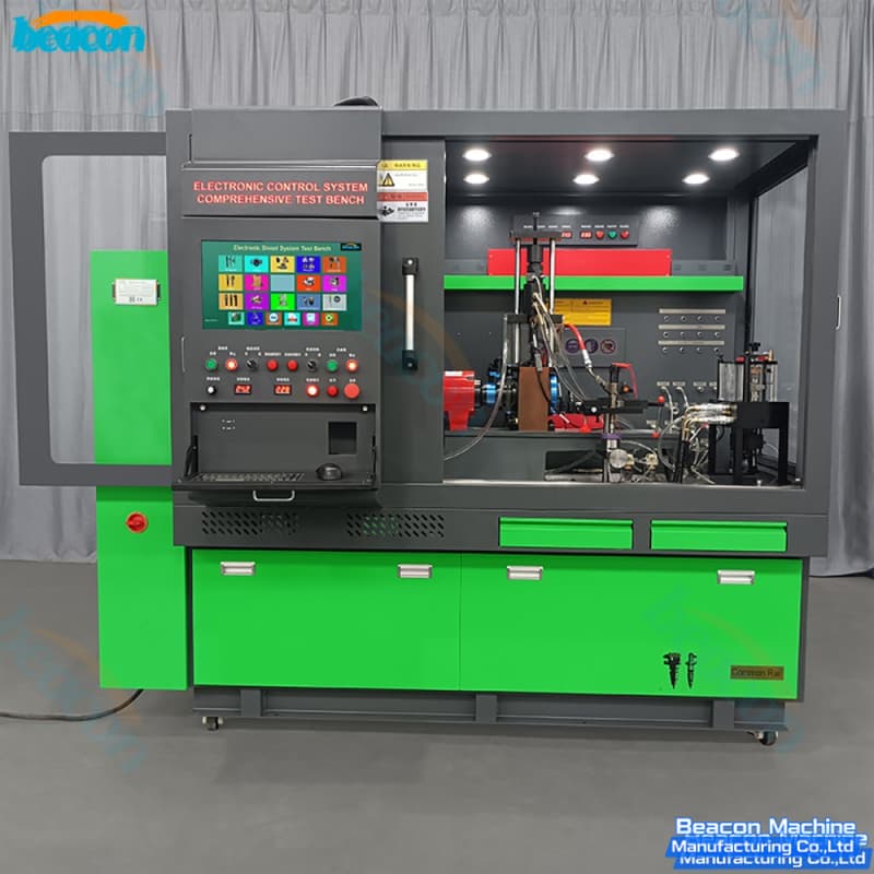 CR908 simultaneous 8 cylinder diesel injector profiling machine-front