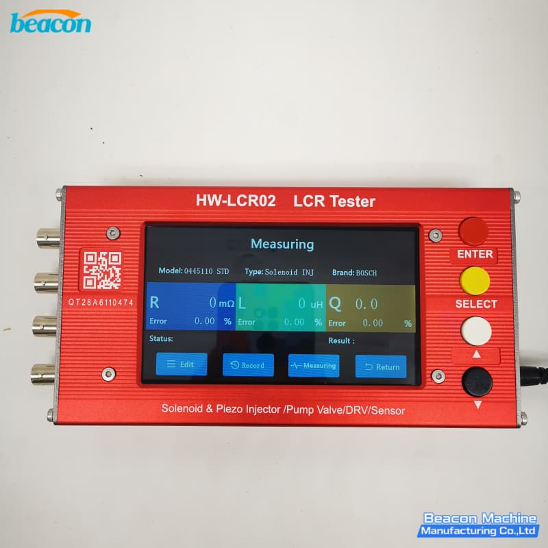 diesel fuel system metering unit diagnostic tool screen
