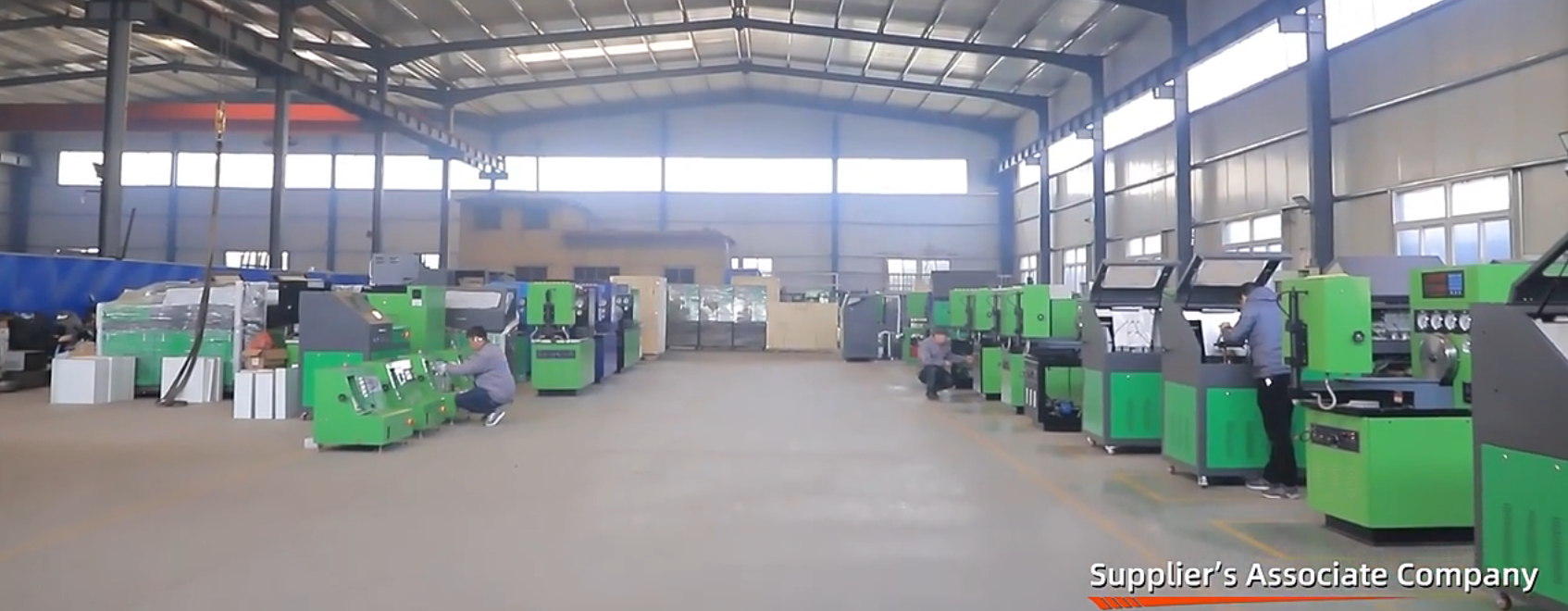 Diesel test bench workshop photo-beacon machine