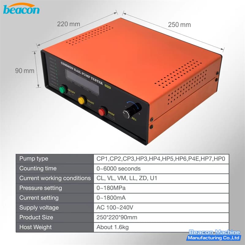 CRP880 common rail pump testing controller CRP880 common rail pump testing controller