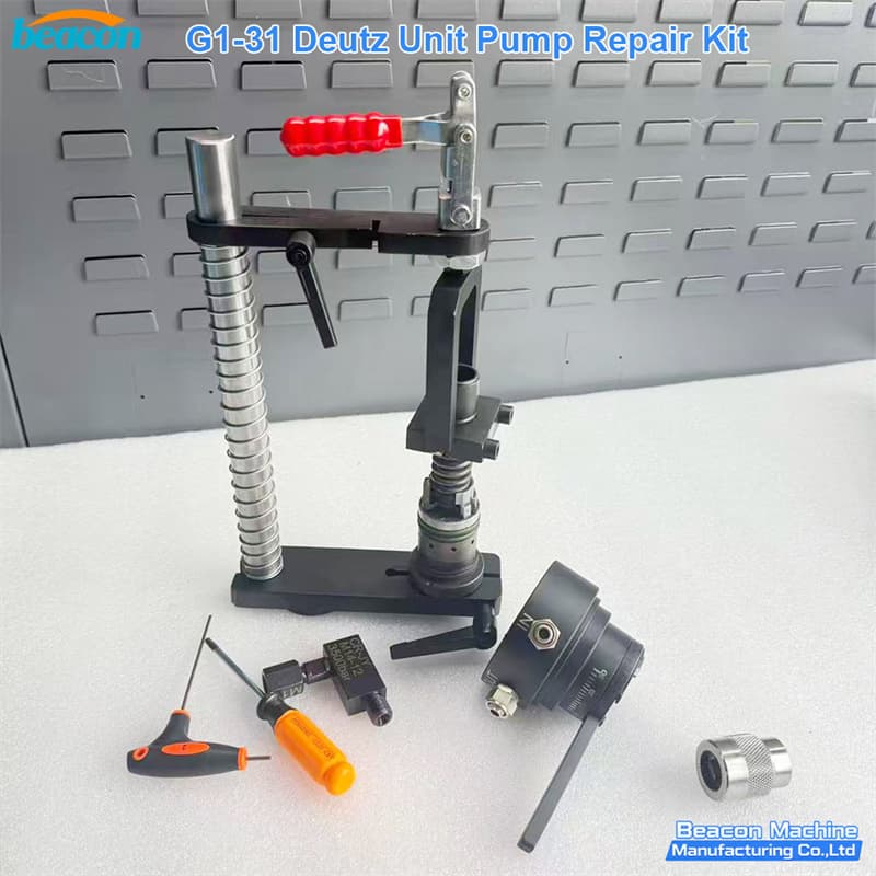 BEACON MACHINE G1-31 kit profesional de mantenimiento para bombas unitarias Deutz en maletín protector.
