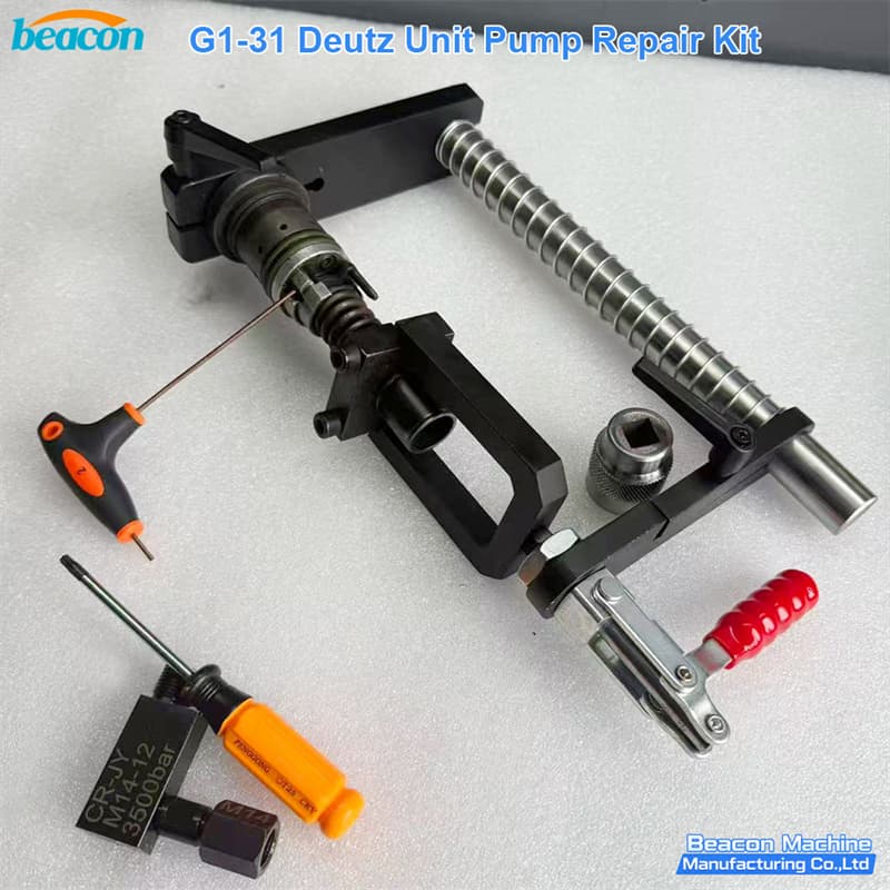 Diseño estructural del kit G1-31 para el mantenimiento de motores de maquinaria pesada.
