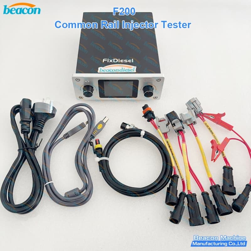 Simulador de inyectores electromagnéticos F200 arneses de conexión pinzas cocodrilo Beacon Machine